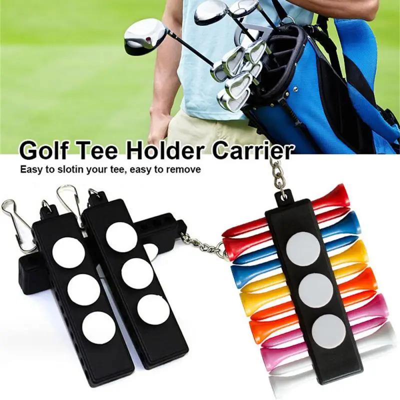 재사용 가능한 휴대용 플라스틱 골프 티 스탠드, 블랙 내구성 골프 용품, 간편한 청소, 골프 네일 시트, 금속 골프 스터드